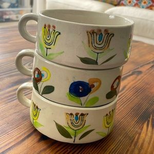 Vintage Stoneware soup cups
